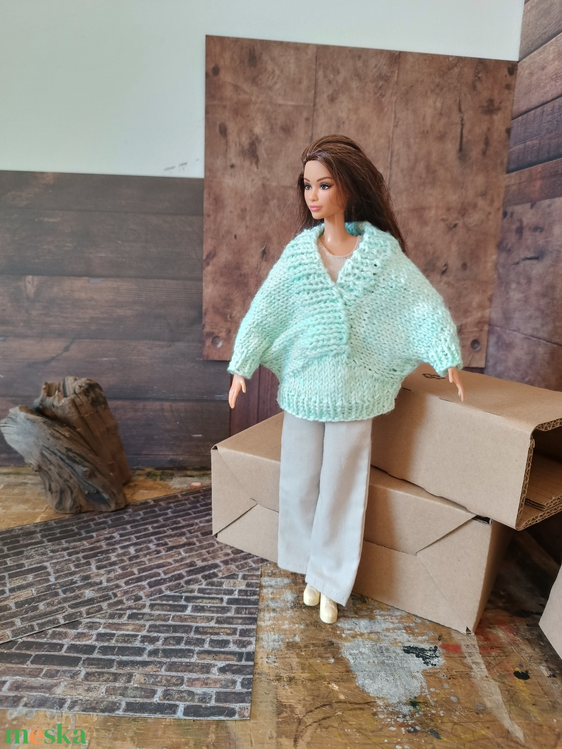 My B doll sweater 25/08 - pulcsi kötésminta - diy (csináld magad) - szabásminta, útmutató - kötésminták - Meska.hu