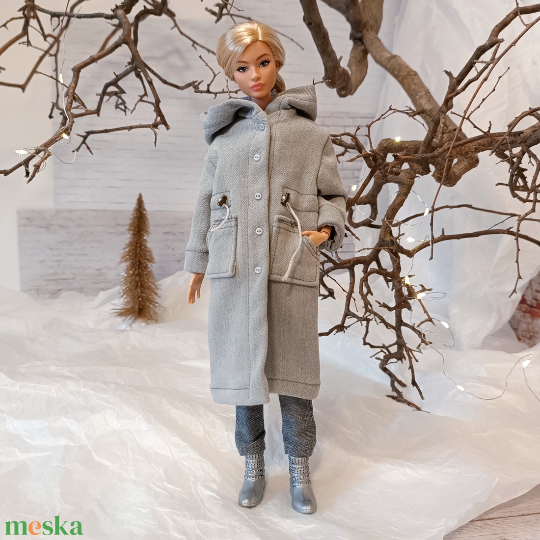 Barbie kabát, parka - játék & sport - baba & babaház - barbie ruhák - Meska.hu