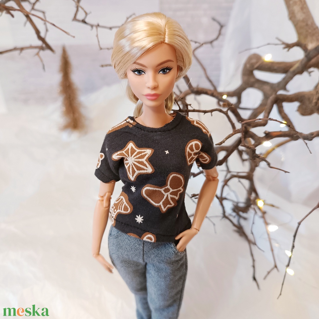 Barbie basic póló  - játék & sport - baba & babaház - barbie ruhák - Meska.hu