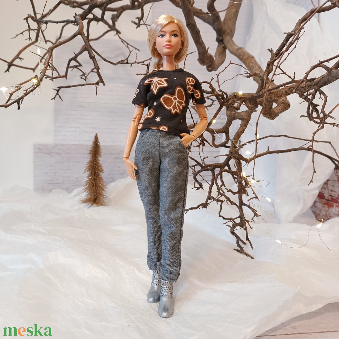 Barbie basic póló  - játék & sport - baba & babaház - barbie ruhák - Meska.hu