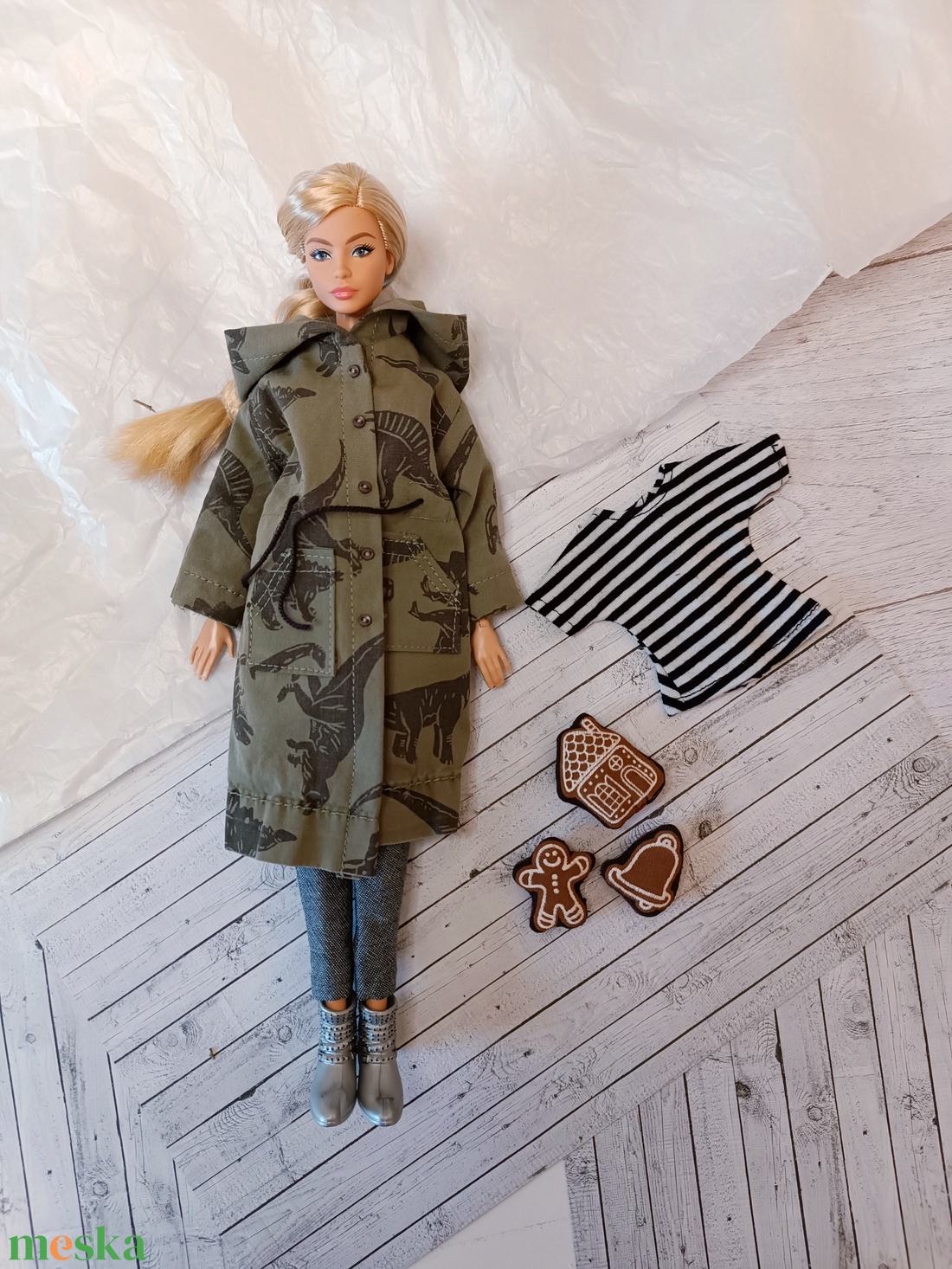 Barbie kabát, parka - játék & sport - baba & babaház - barbie ruhák - Meska.hu