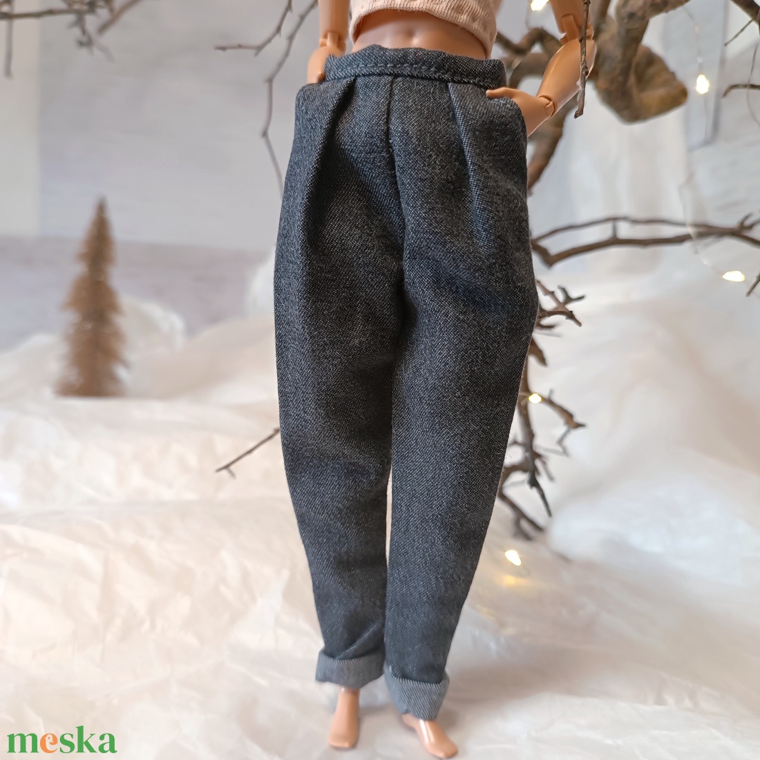 Chino nadrág Barbie babára  - játék & sport - baba & babaház - barbie ruhák - Meska.hu