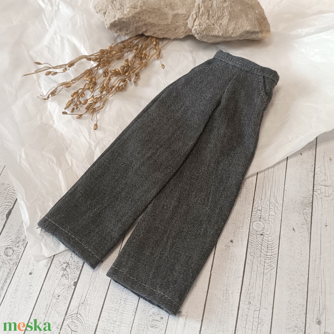 Bő szárú nadrág Barbie babára  - játék & sport - baba & babaház - barbie ruhák - Meska.hu