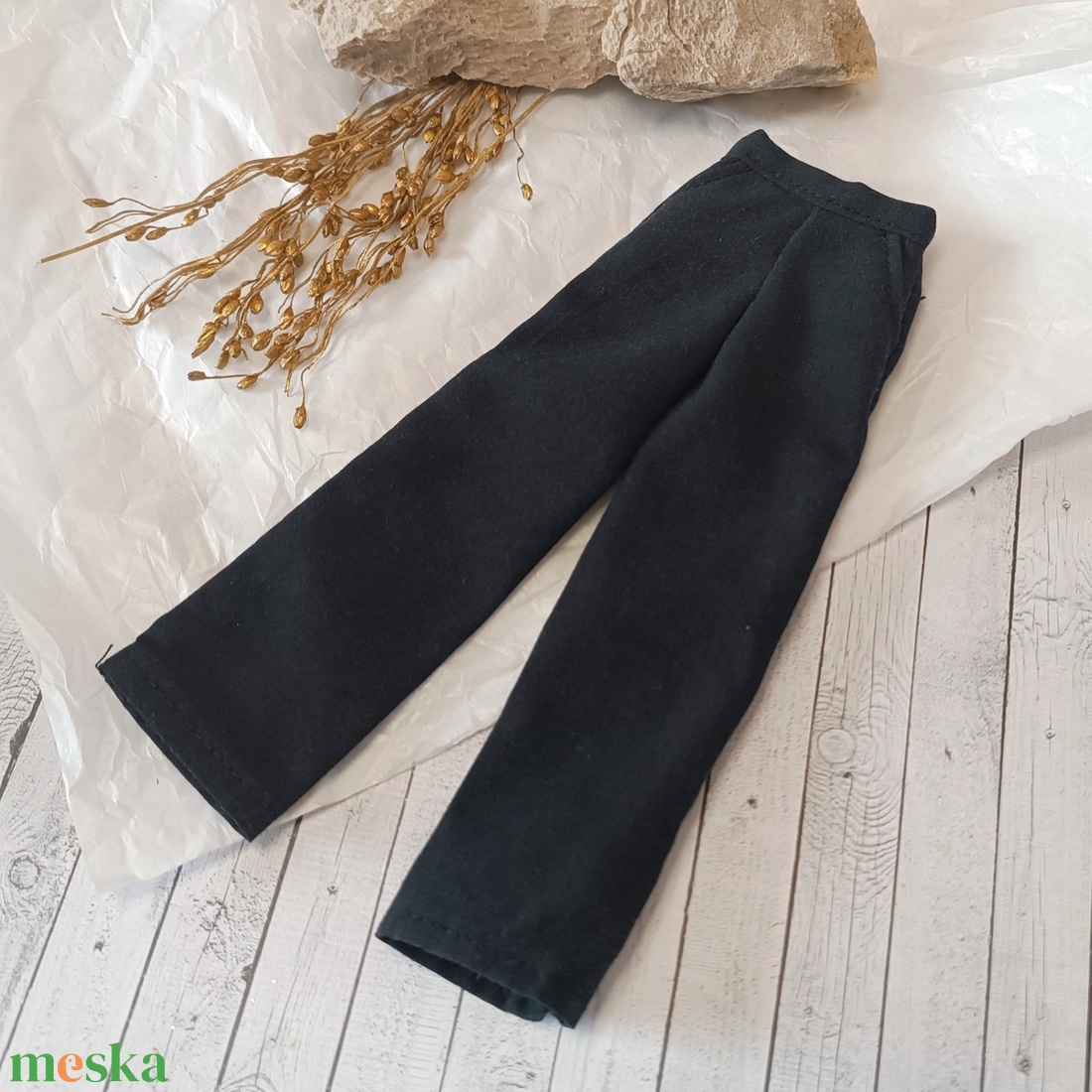 Bő szárú nadrág Barbie babára  - játék & sport - baba & babaház - barbie ruhák - Meska.hu