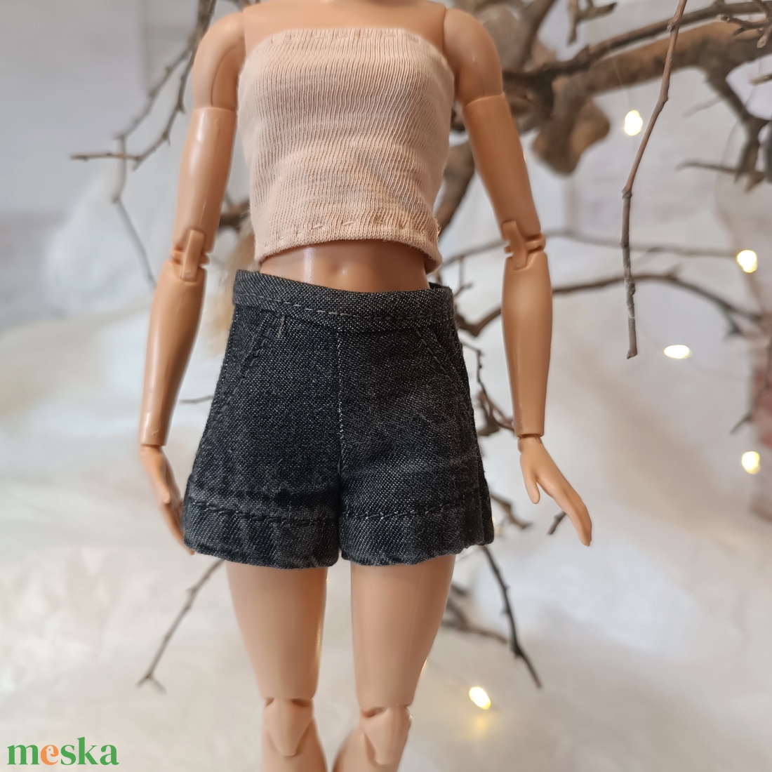 Rövidnadrág Barbie babára  - játék & sport - baba & babaház - barbie ruhák - Meska.hu