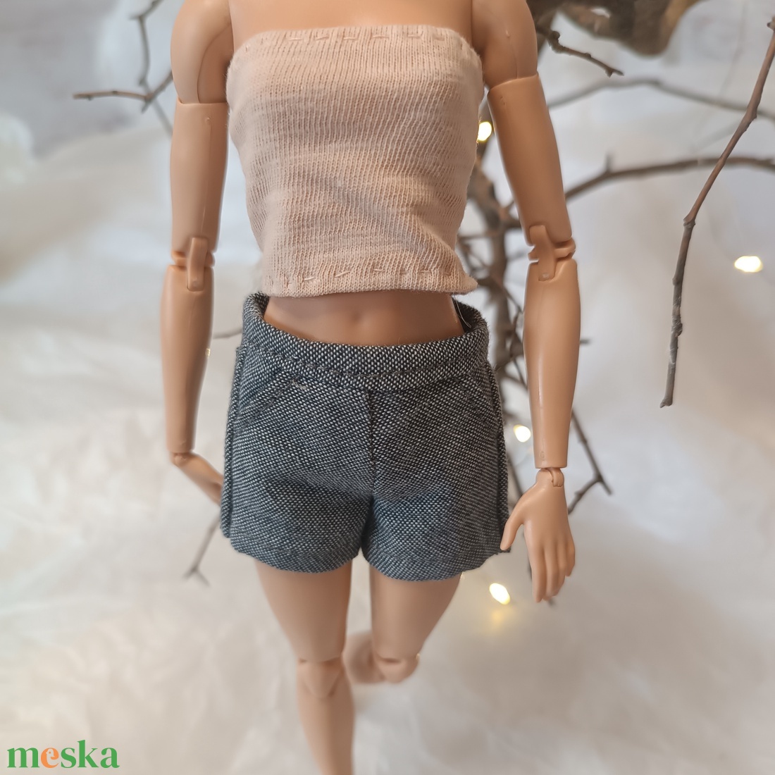 Rövidnadrág Barbie babára  - játék & sport - baba & babaház - barbie ruhák - Meska.hu