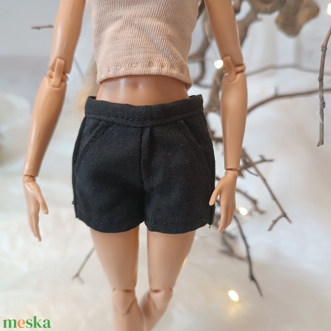 Rövidnadrág Barbie babára  - játék & sport - baba & babaház - barbie ruhák - Meska.hu