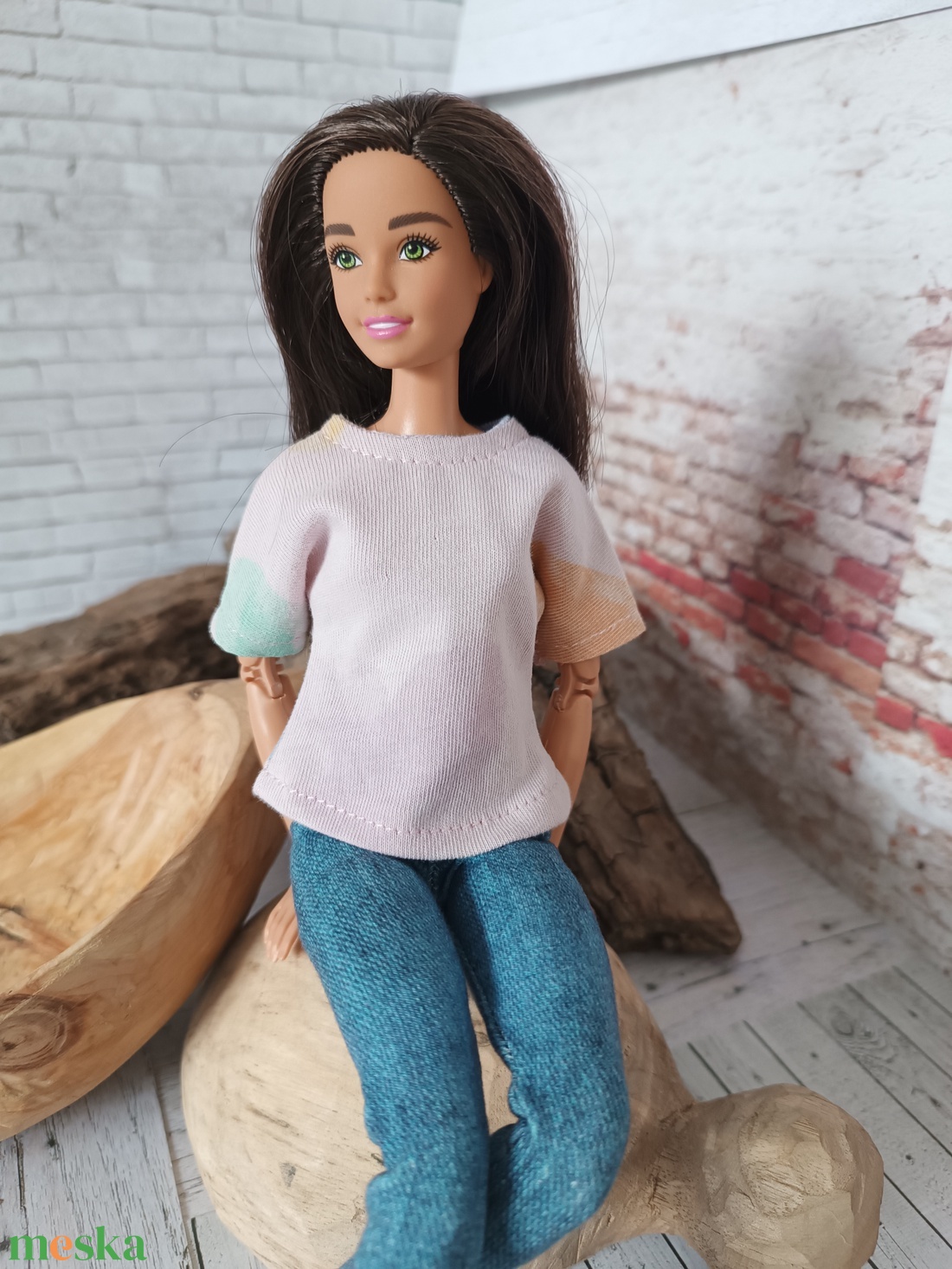 Barbie basic póló  - játék & sport - baba & babaház - barbie ruhák - Meska.hu