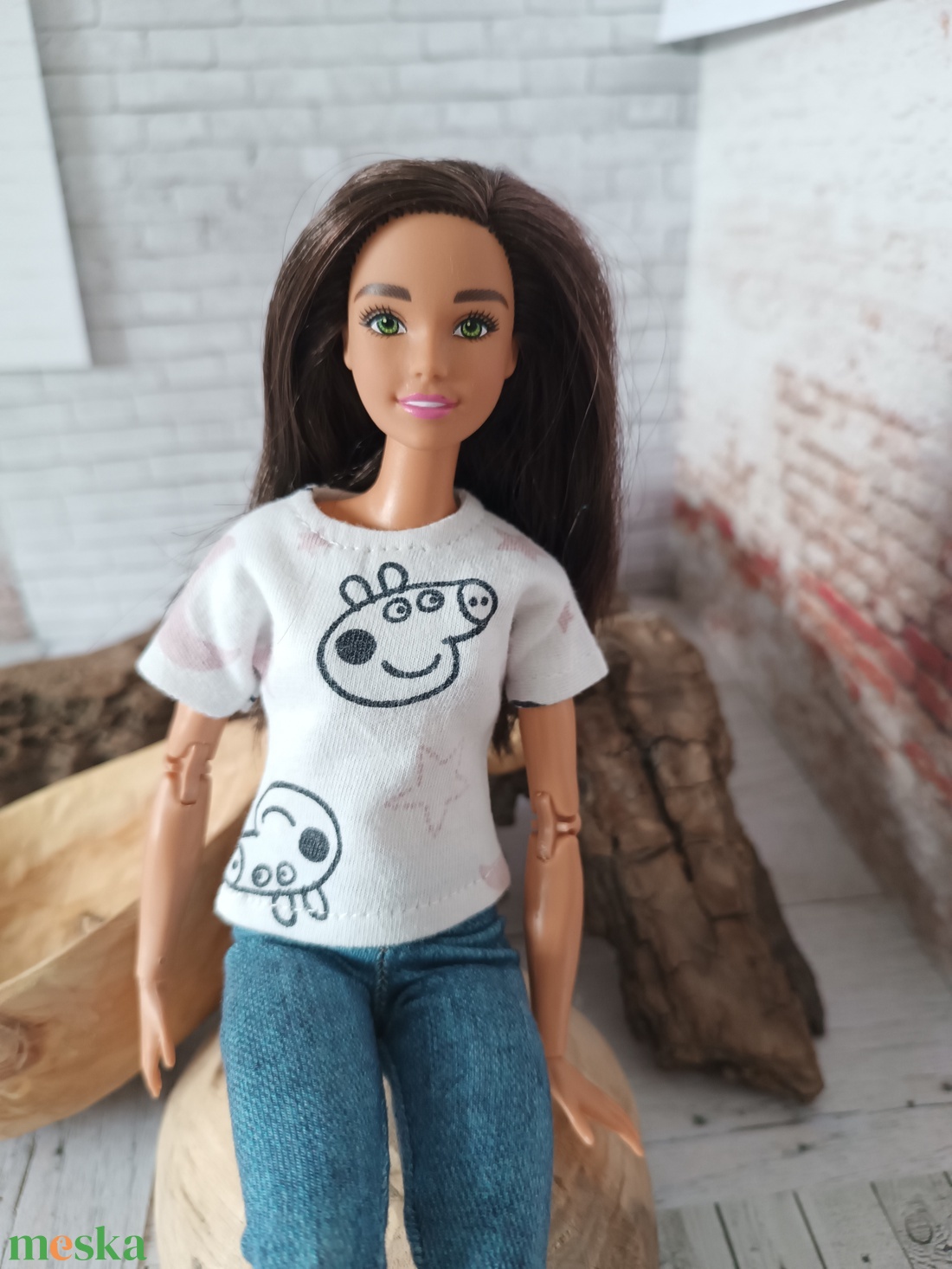 Barbie basic póló  - játék & sport - baba & babaház - barbie ruhák - Meska.hu