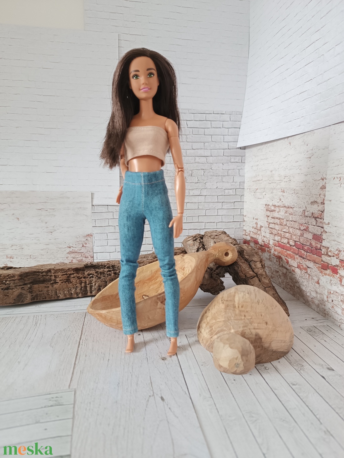 Barbie farmer leggings  - játék & sport - baba & babaház - barbie ruhák - Meska.hu