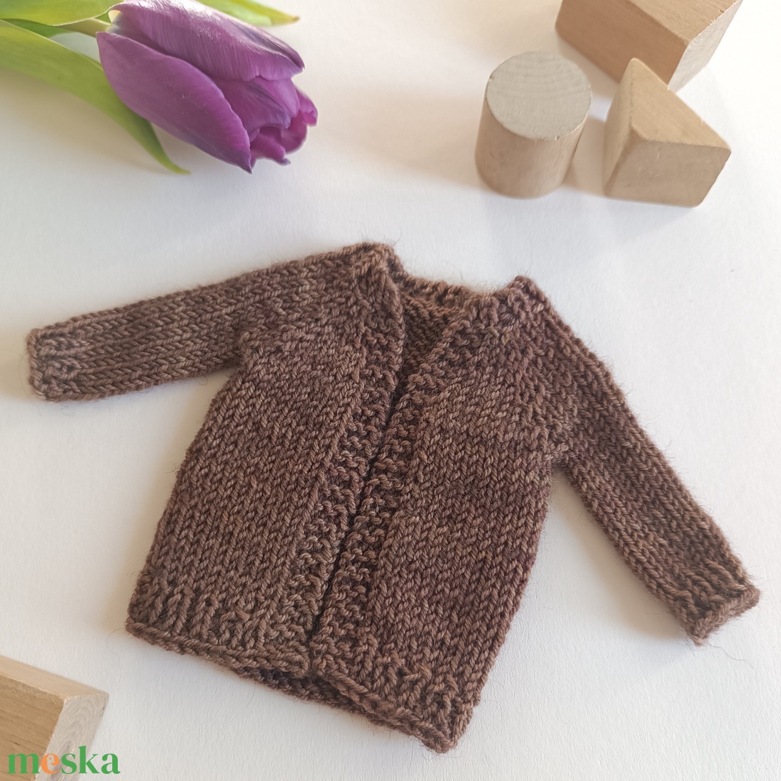 Barbie kötött kardigán  - játék & sport - baba & babaház - barbie ruhák - Meska.hu