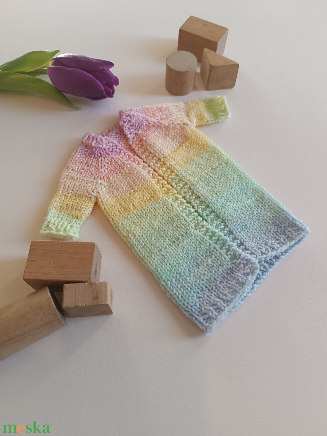 Barbie kötött kardigán  - játék & sport - baba & babaház - barbie ruhák - Meska.hu