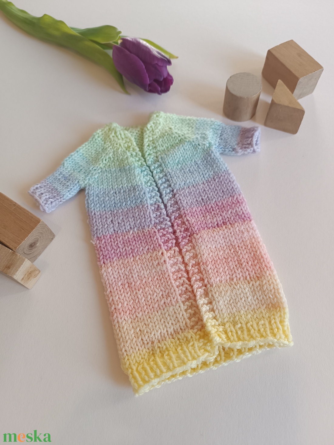 Barbie kötött kardigán  - játék & sport - baba & babaház - barbie ruhák - Meska.hu