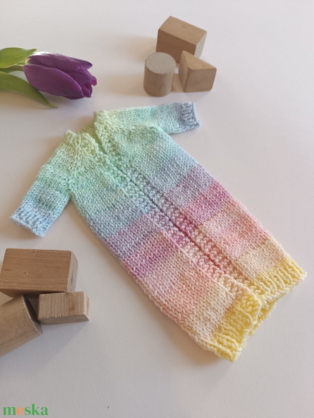 Barbie kötött kardigán  - játék & sport - baba & babaház - barbie ruhák - Meska.hu