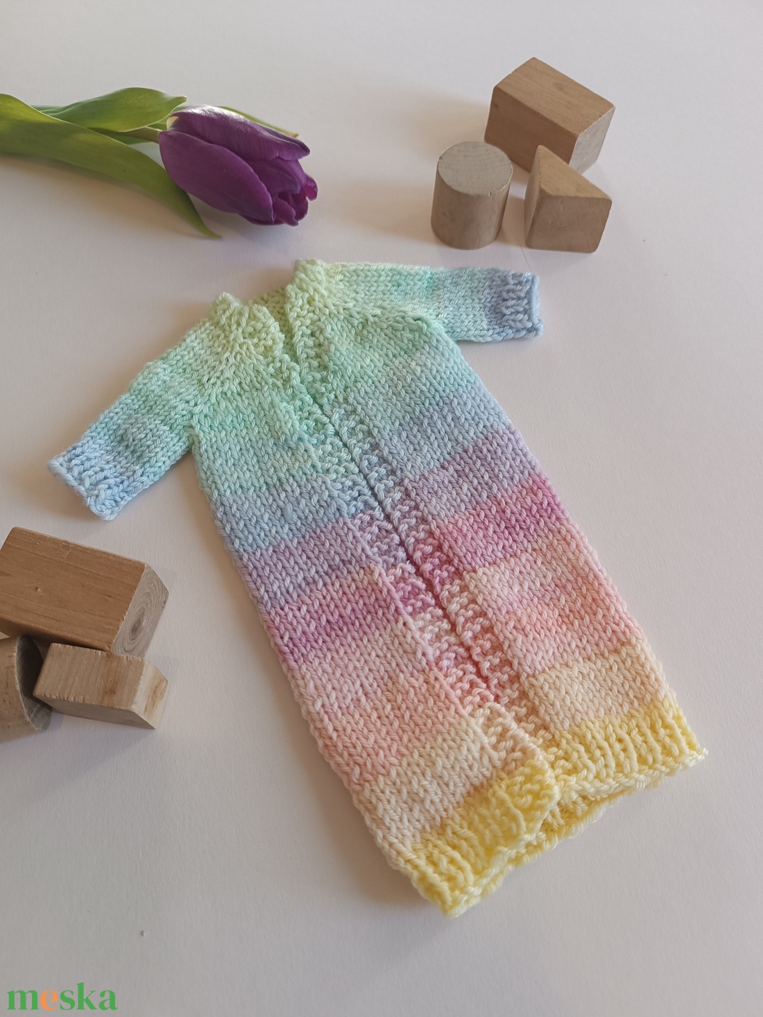 Barbie kötött kardigán  - játék & sport - baba & babaház - barbie ruhák - Meska.hu