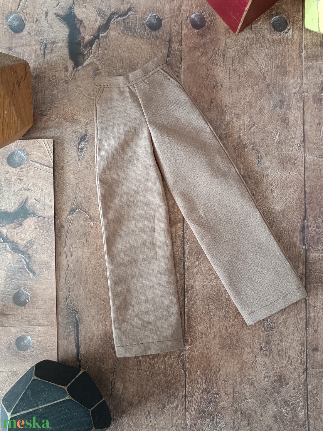 Bő szárú nadrág Barbie babára  - játék & sport - baba & babaház - barbie ruhák - Meska.hu