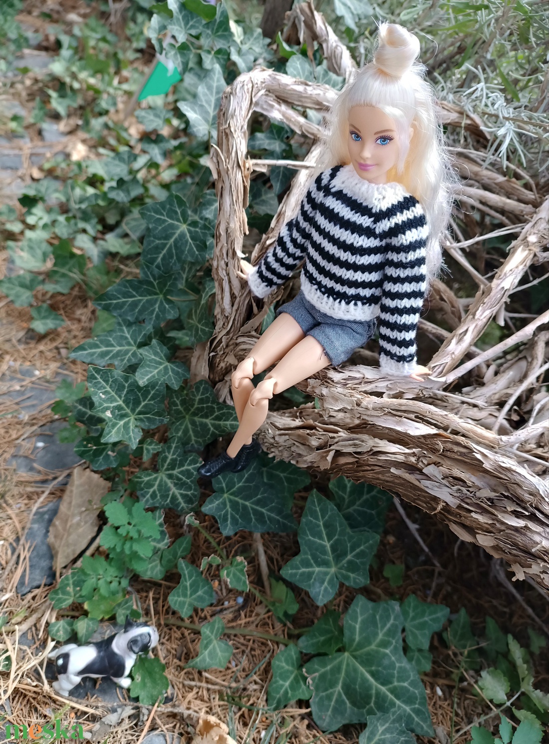 Barbie kötött pulcsi  - játék & sport - baba & babaház - barbie ruhák - Meska.hu