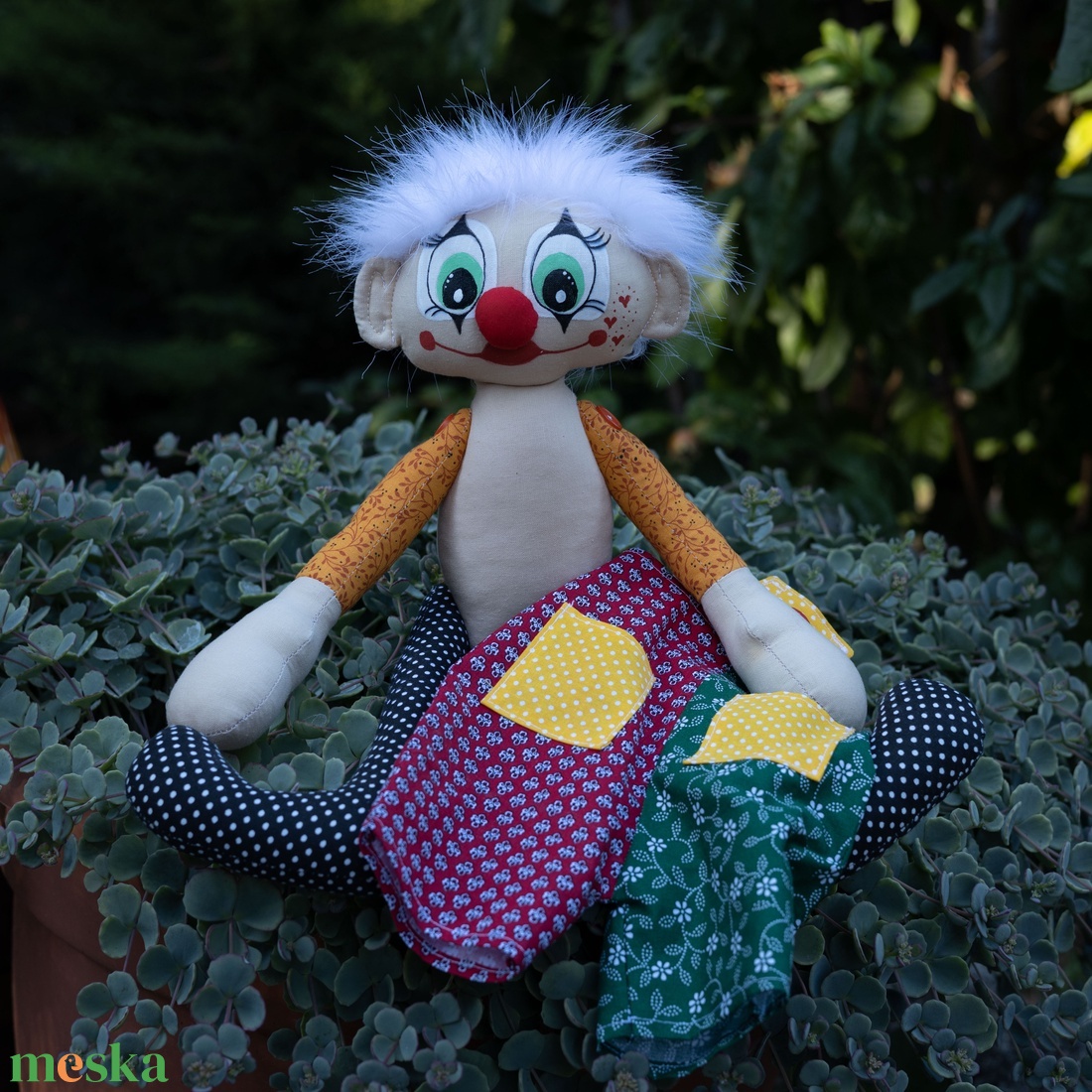 Textil bohóc baba öltöztethető, mozgatható végtagokkal, festett arccal, 40cm - játék & sport - baba & babaház - baba - Meska.hu Textil bohóc baba öltöztethető, mozgatható végtagokkal, festett arccal, 40cm - játék & sport - baba & babaház - baba - Meska.hu