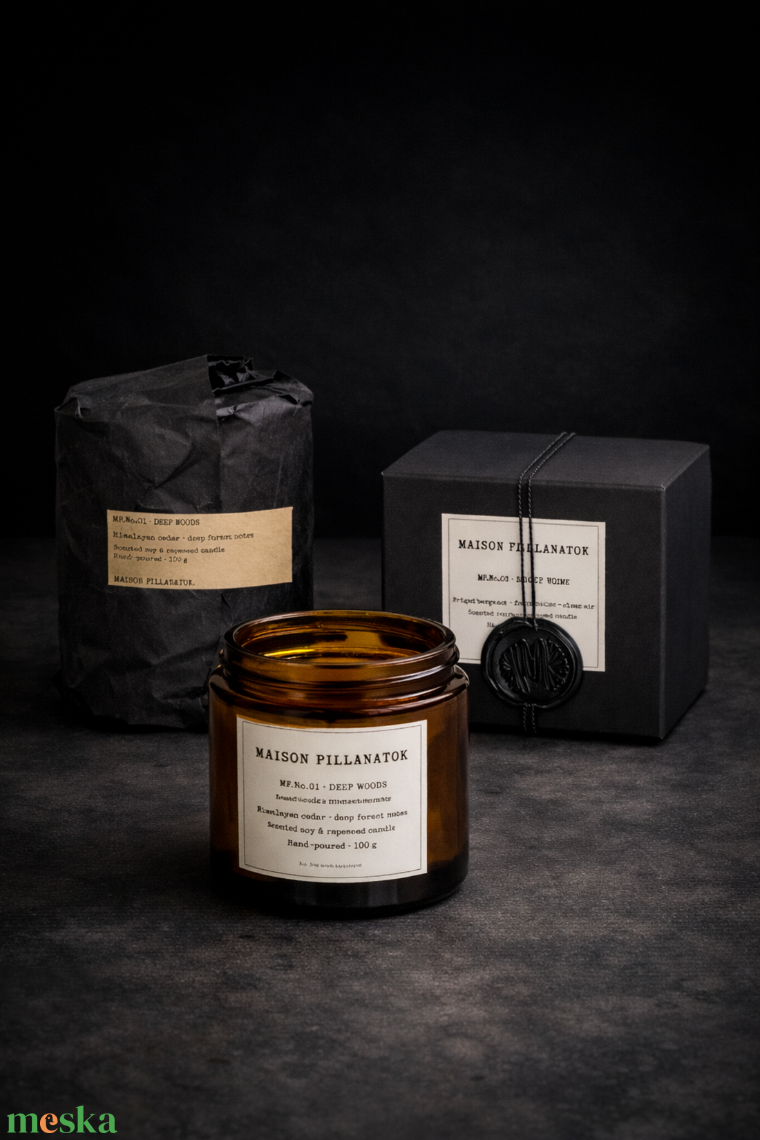 MP.No.01 - DEEP WOODS - otthon & életmód - gyertya, illat, aroma - gyertya - Meska.hu