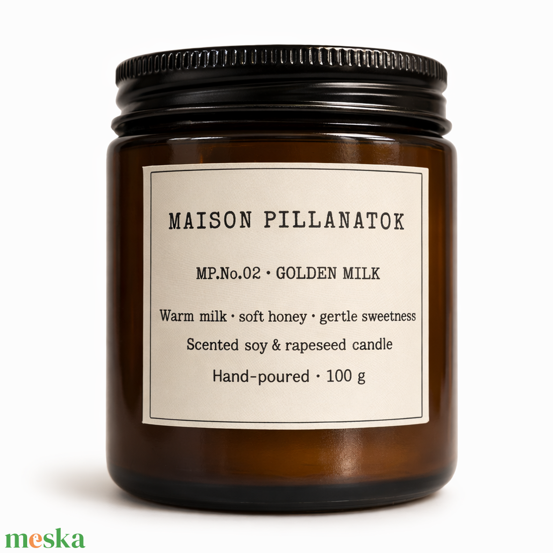 MP.No.02 - GOLDEN MILK - otthon & életmód - gyertya, illat, aroma - gyertya - Meska.hu