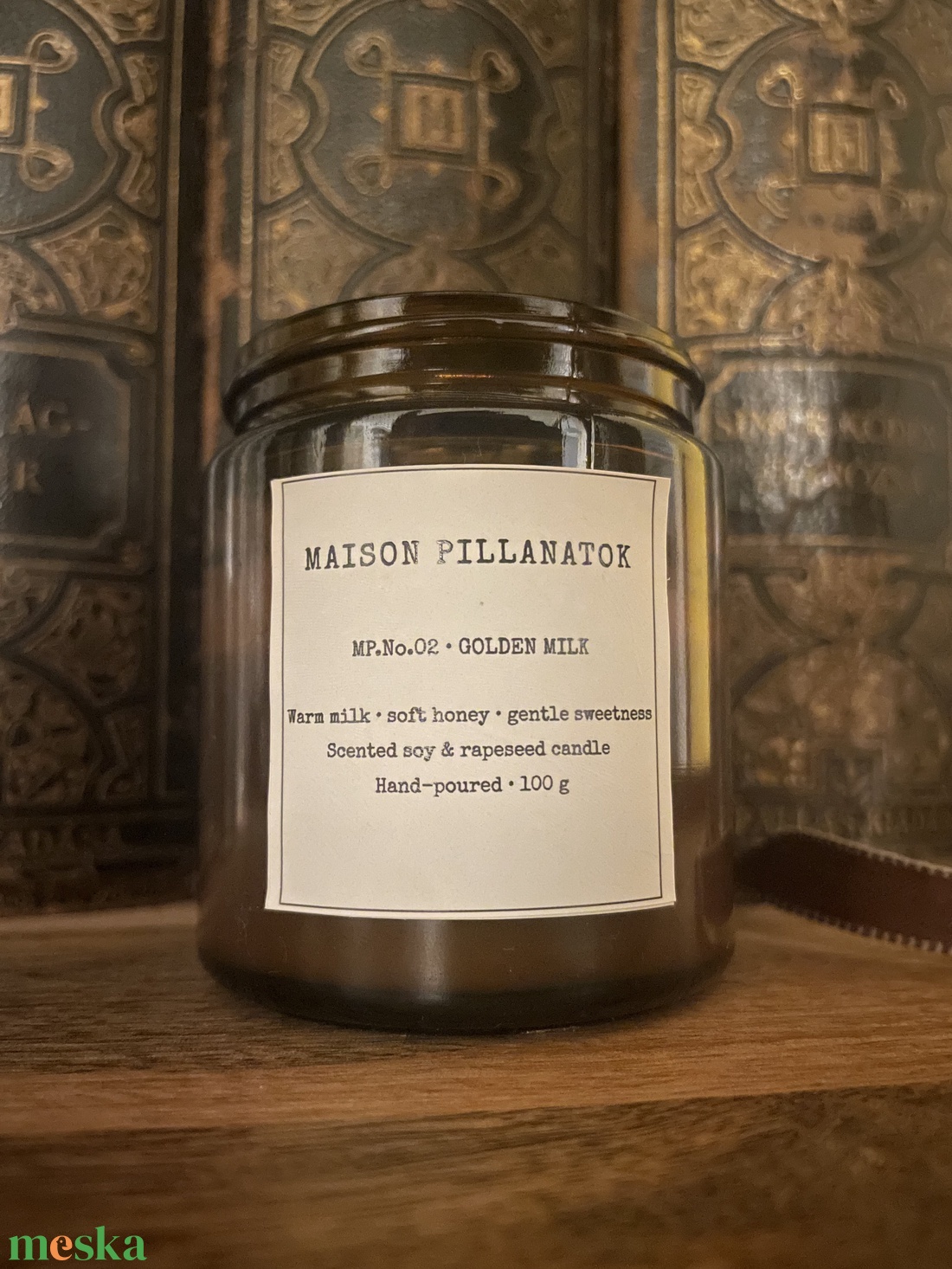 MP.No.02 - GOLDEN MILK - otthon & életmód - gyertya, illat, aroma - gyertya - Meska.hu