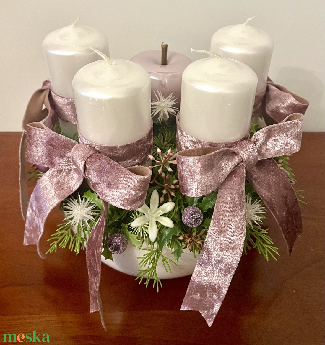 Pasztell lila adventi, karácsonyi asztaldísz - karácsony - adventi díszek - adventi asztaldísz - Meska.hu Pasztell lila adventi, karácsonyi asztaldísz - karácsony - adventi díszek - adventi asztaldísz - Meska.hu