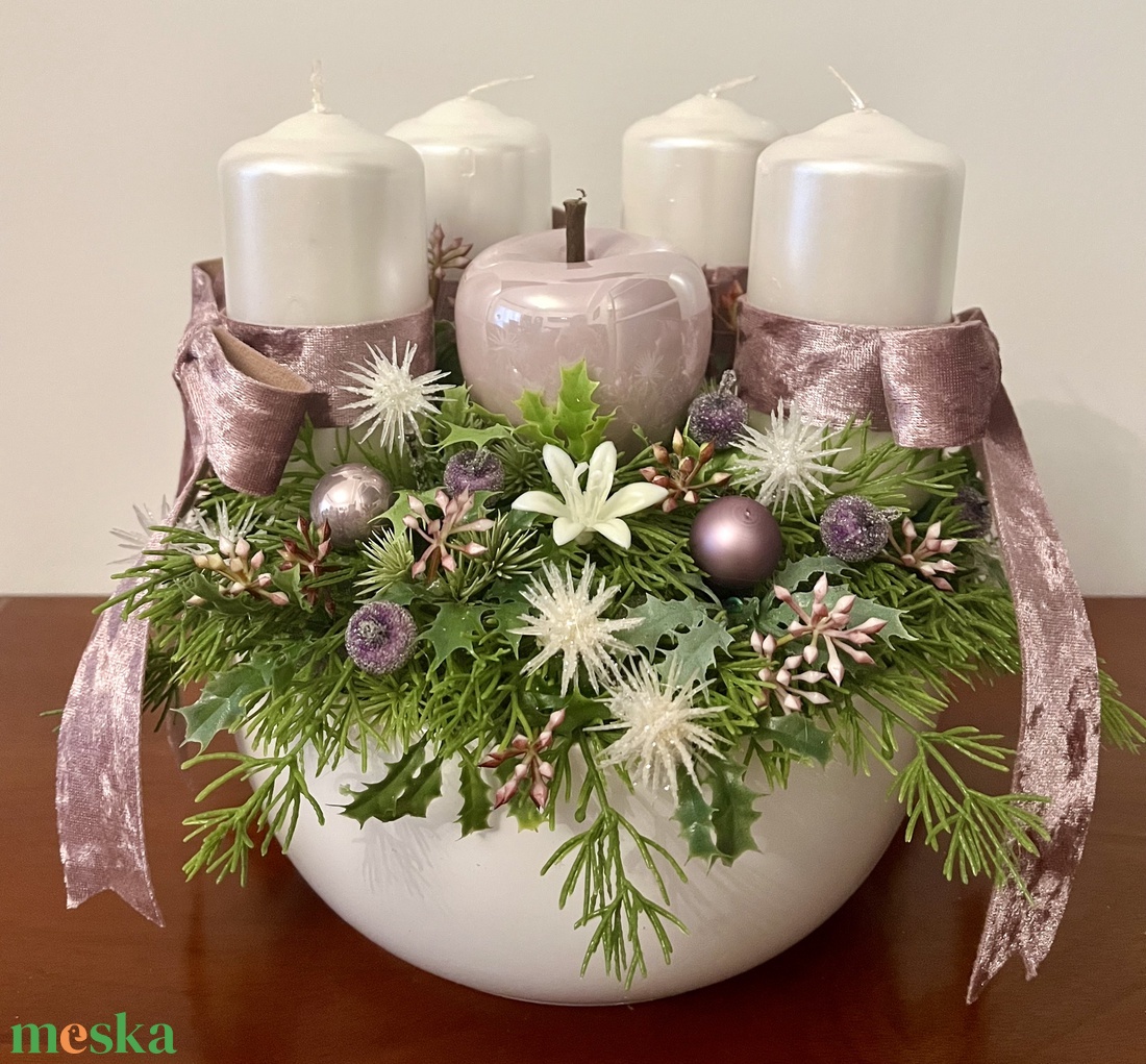 Pasztell lila adventi, karácsonyi asztaldísz - karácsony - adventi díszek - adventi asztaldísz - Meska.hu Pasztell lila adventi, karácsonyi asztaldísz - karácsony - adventi díszek - adventi asztaldísz - Meska.hu