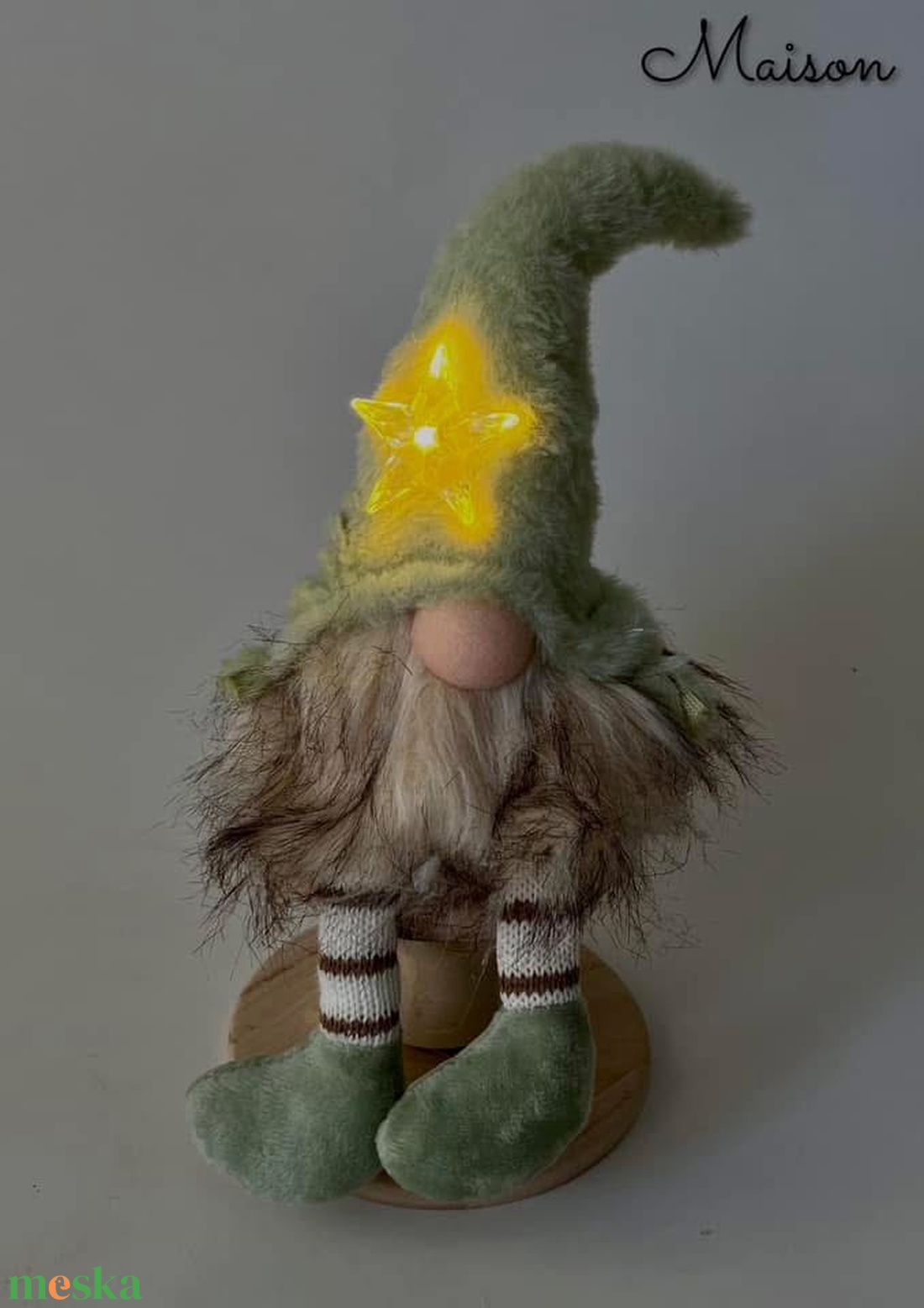  Törpe led világító csillagga - karácsony - karácsonyi lakásdekoráció - karácsonyi manók, figurák - Meska.hu