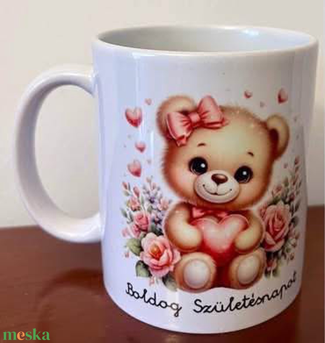 Maci bögre születésnapra - otthon & életmód - konyhafelszerelés, tálalás - tálalás - bögre & csésze - Meska.hu