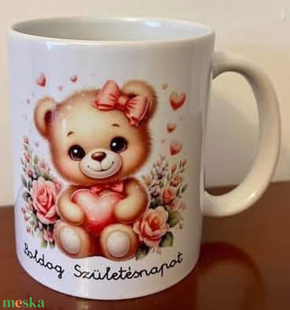 Maci bögre születésnapra - otthon & életmód - konyhafelszerelés, tálalás - tálalás - bögre & csésze - Meska.hu