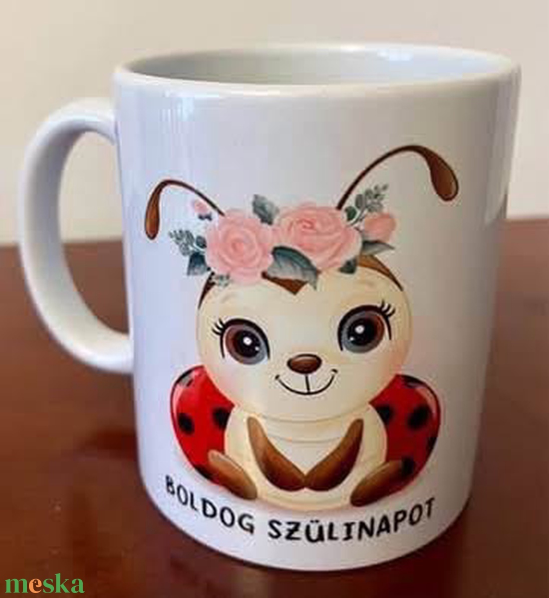 Katica bögre születésnapra - otthon & életmód - konyhafelszerelés, tálalás - tálalás - bögre & csésze - Meska.hu