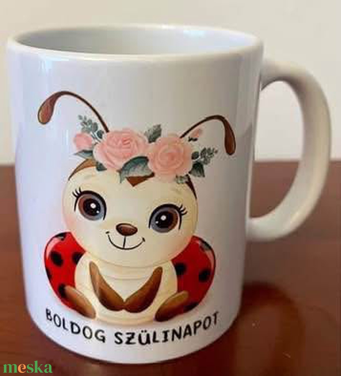 Katica bögre születésnapra - otthon & életmód - konyhafelszerelés, tálalás - tálalás - bögre & csésze - Meska.hu