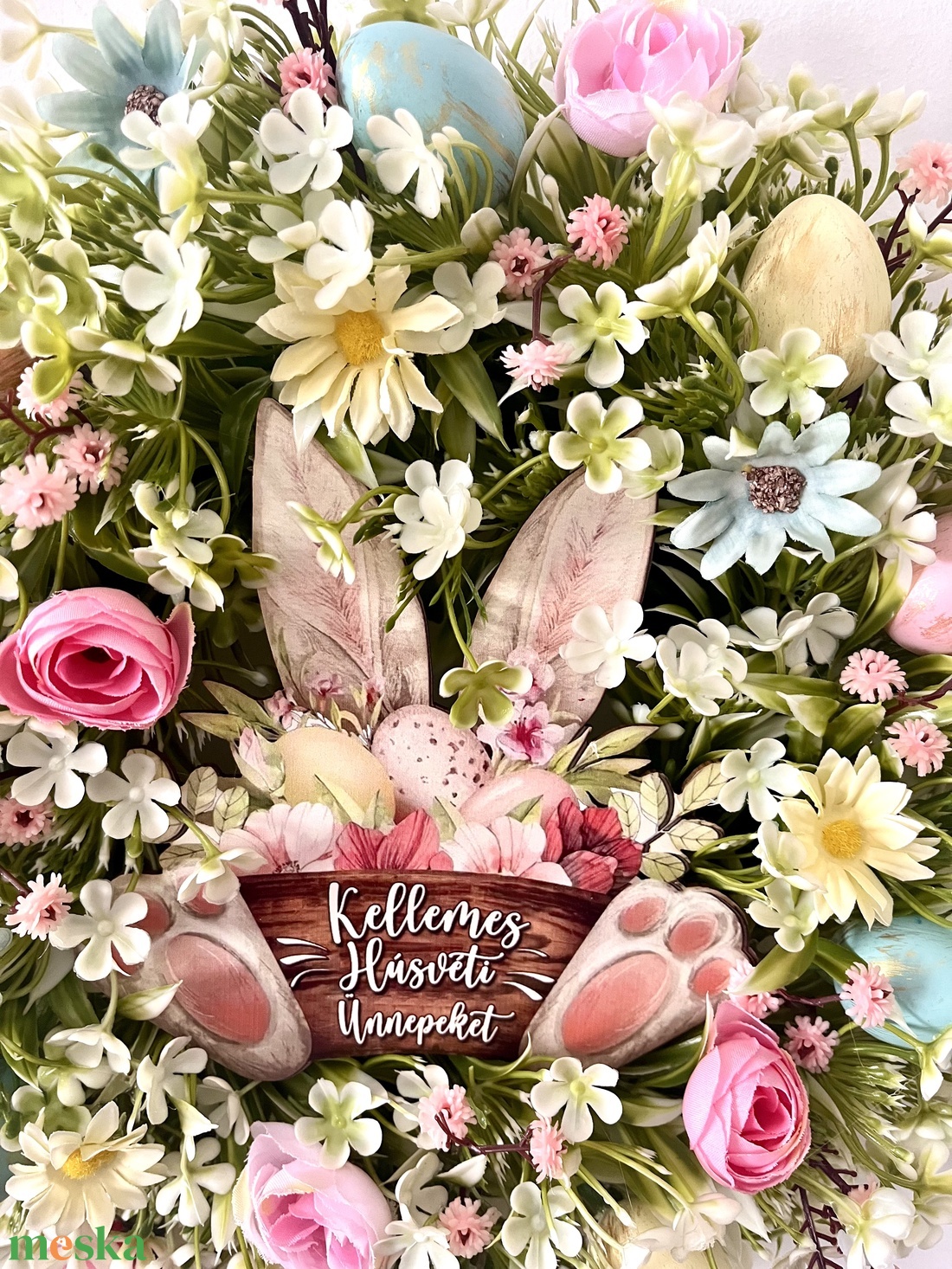 Húsvéti kopogtató, ajtódísz - otthon & életmód - dekoráció - ajtó- és ablak dekoráció - ajtódísz & kopogtató - Meska.hu