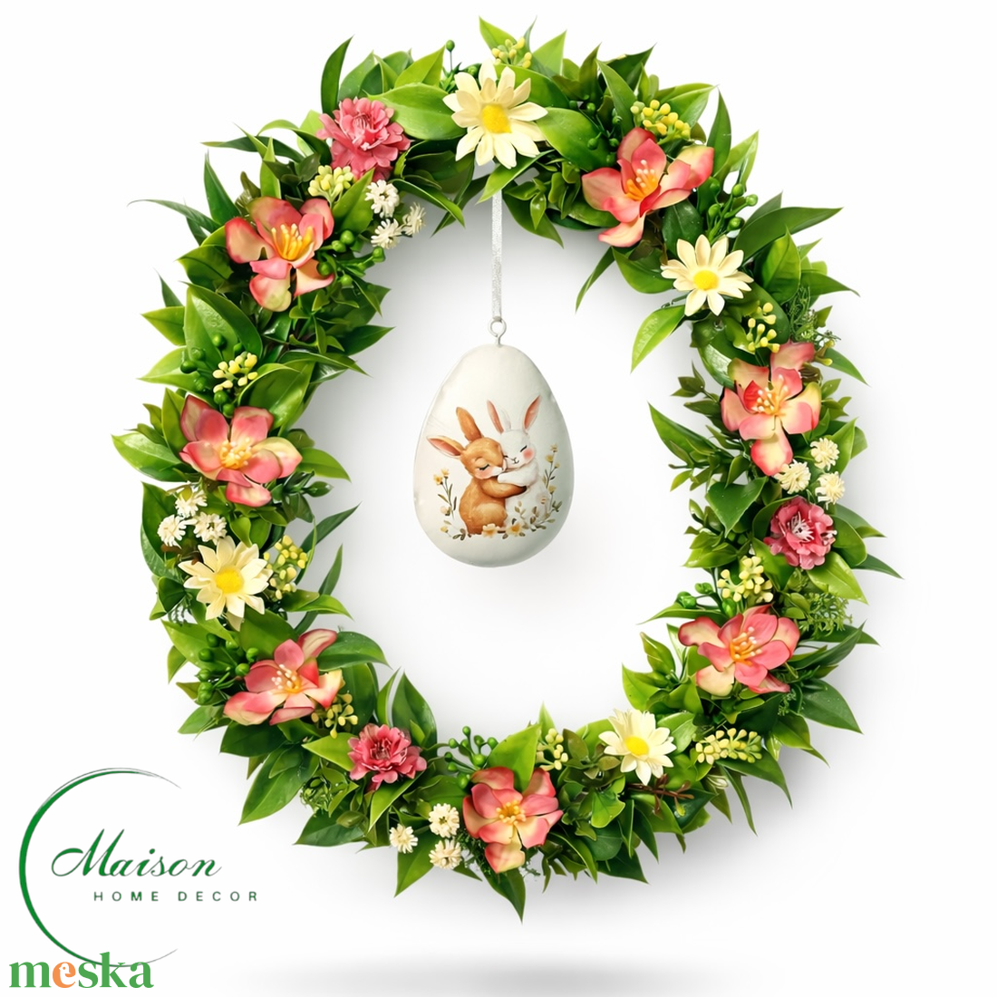 Tojás alakú kopogtató, ajtódísz - otthon & életmód - dekoráció - ajtó- és ablak dekoráció - ajtódísz & kopogtató - Meska.hu