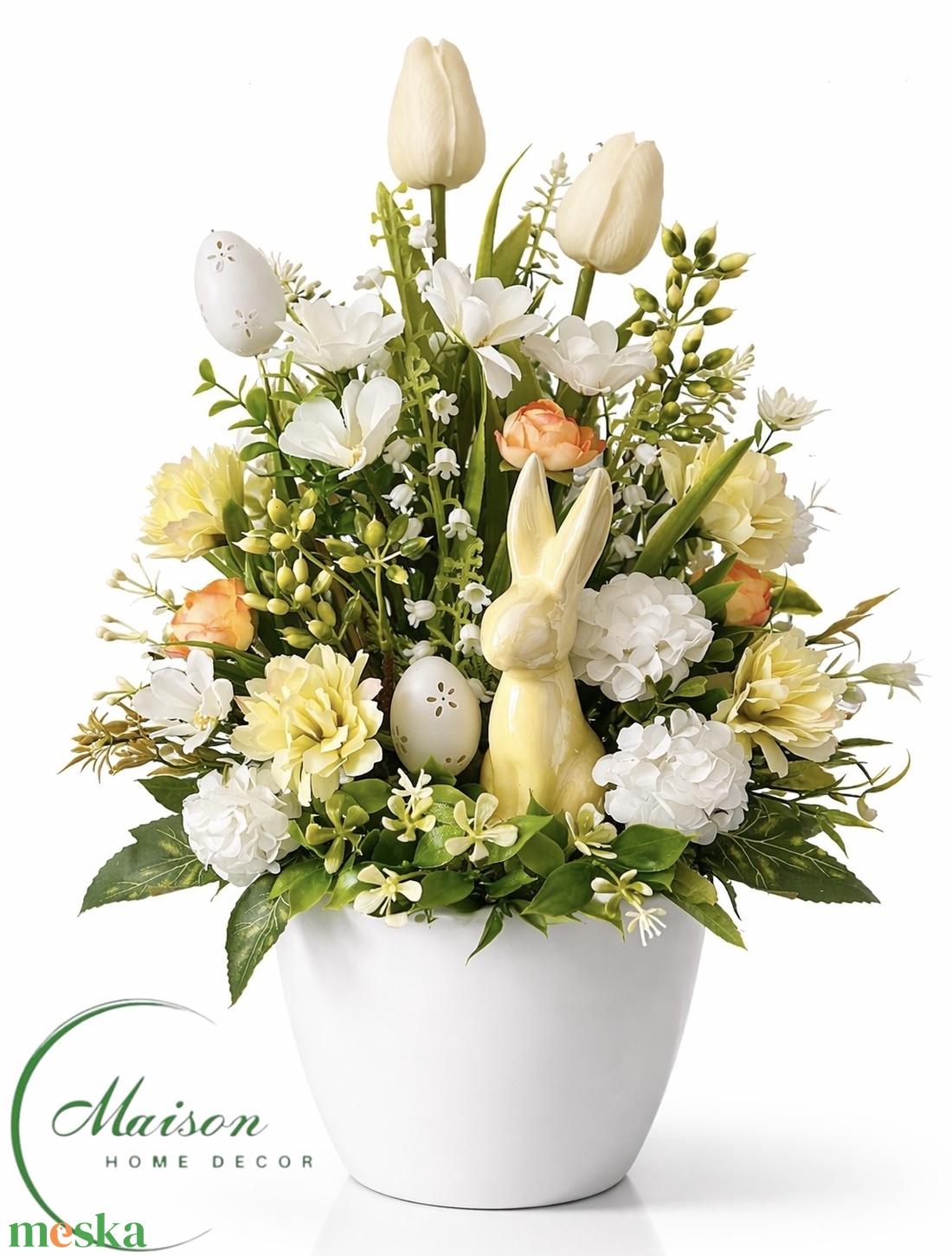 Üde, tavaszi asztaldísz - ünnepi díszek, dekorációk - húsvéti díszek és dekorációk - húsvéti virágos díszek - Meska.hu