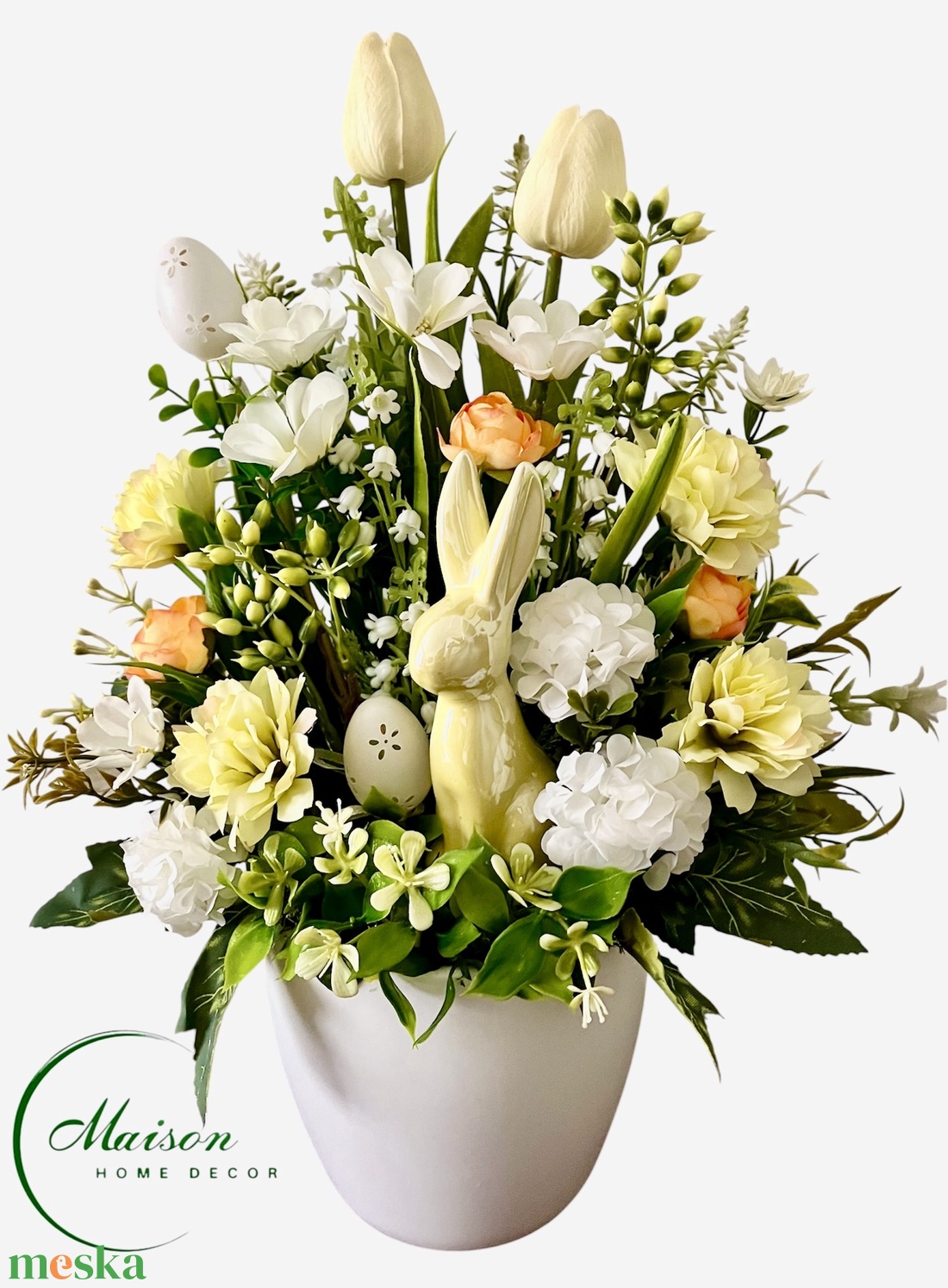 Üde, tavaszi asztaldísz - ünnepi díszek, dekorációk - húsvéti díszek és dekorációk - húsvéti virágos díszek - Meska.hu