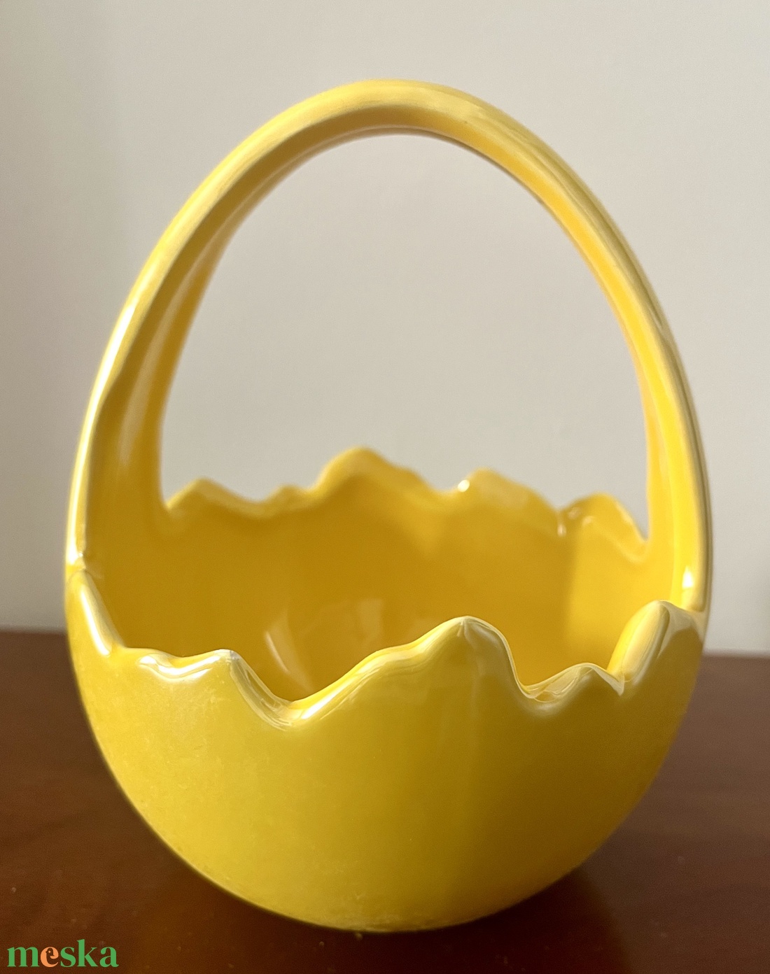 Sárga húsvéti kínáló, asztaldísz - ünnepi díszek, dekorációk - húsvéti díszek és dekorációk - húsvéti asztaldíszek - Meska.hu