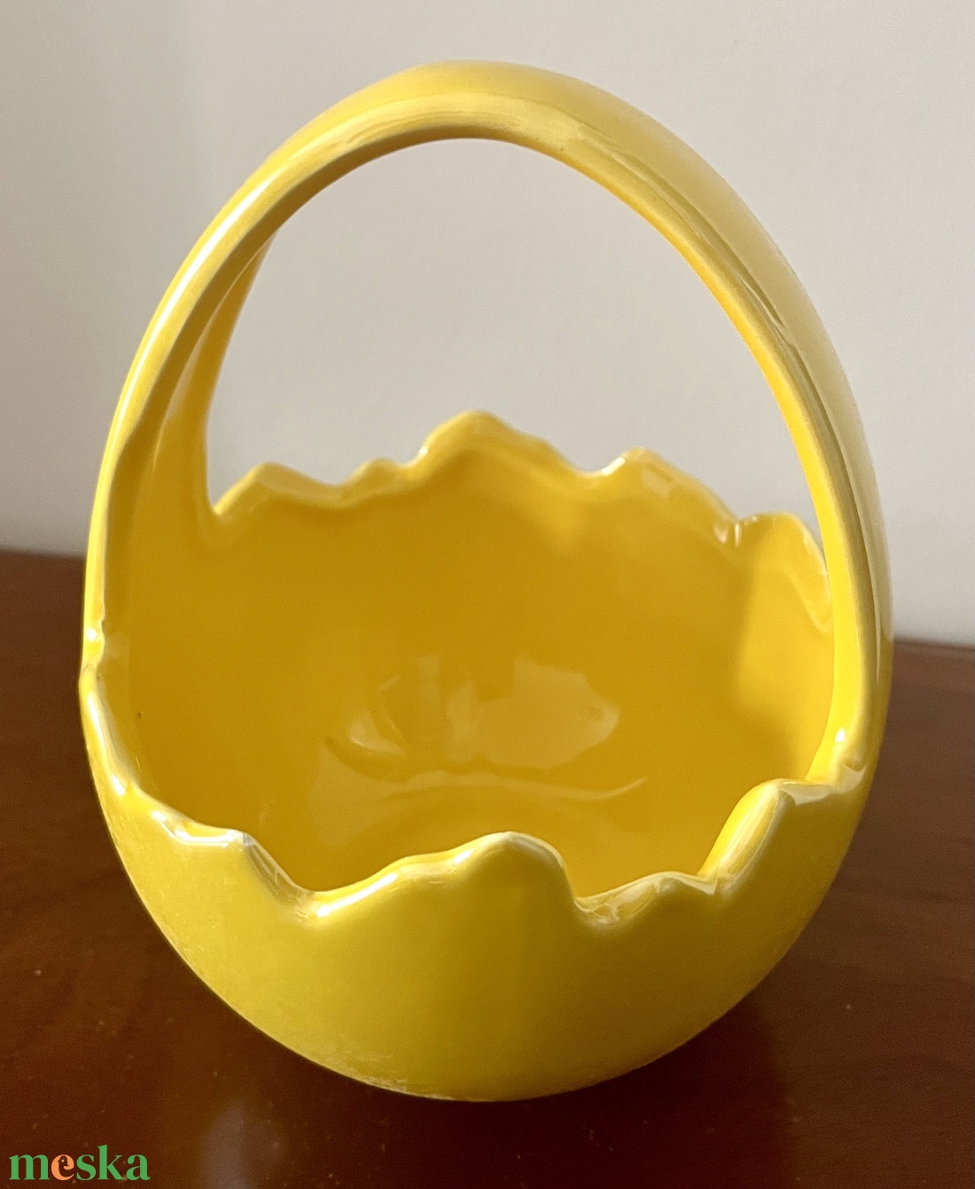 Sárga húsvéti kínáló, asztaldísz - ünnepi díszek, dekorációk - húsvéti díszek és dekorációk - húsvéti asztaldíszek - Meska.hu