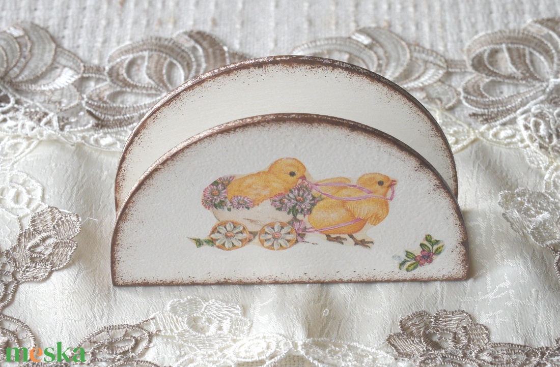 Húsvéti szalvétatartó - otthon & életmód - konyhafelszerelés, tálalás - tálalás - szalvétatartó, szalvétagyűrű - Meska.hu