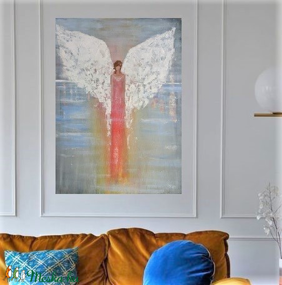 Rafaell Arkangyal Festmény 70cm x 50cm vászonra - otthon & életmód - dekoráció - kép & falikép - Meska.hu Rafaell Arkangyal Festmény 70cm x 50cm vászonra - otthon & életmód - dekoráció - kép & falikép - Meska.hu