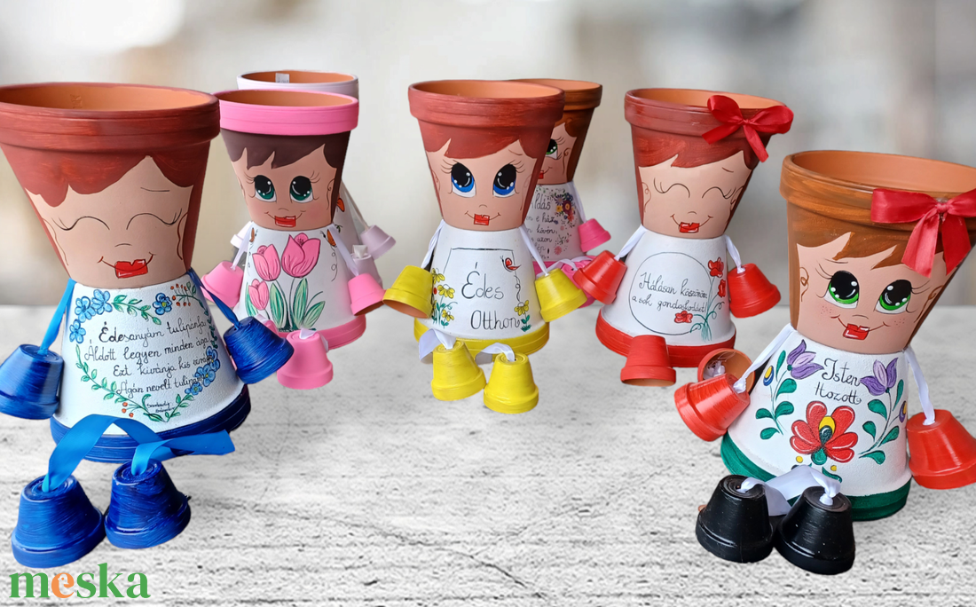 Cserépbaba - otthon & életmód - dekoráció - dísztárgy - Meska.hu Cserépbaba - otthon & életmód - dekoráció - dísztárgy - Meska.hu