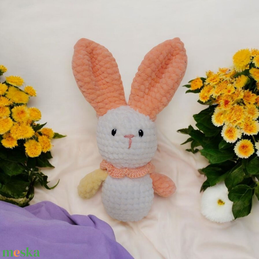 Horgolt nyuszi - játék & sport - plüssállat & játékfigura - nyuszi - Meska.hu