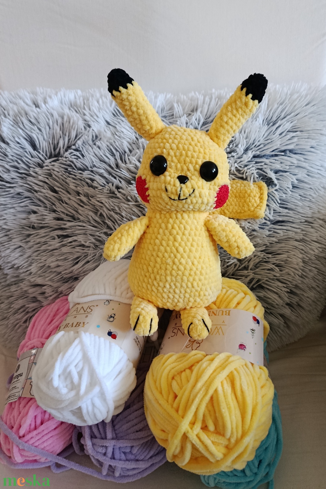 Horgolt Pikachu - játék & sport - plüssállat & játékfigura - más figura - Meska.hu Horgolt Pikachu - játék & sport - plüssállat & játékfigura - más figura - Meska.hu