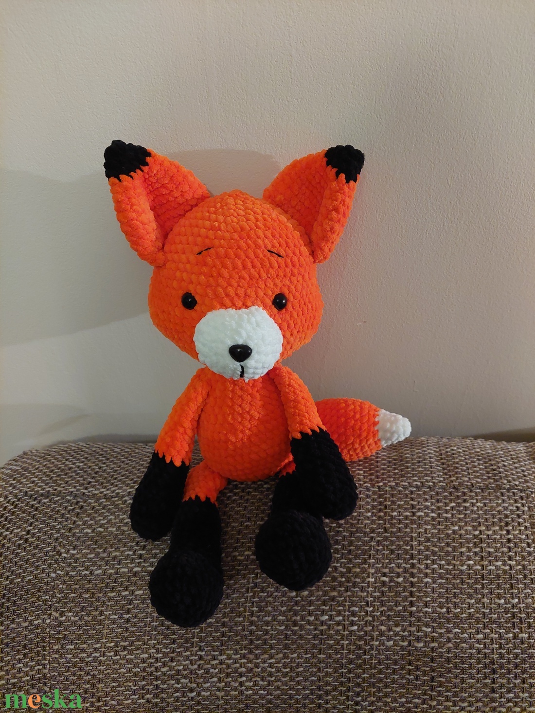 Horgolt róka - játék & sport - plüssállat & játékfigura - róka - Meska.hu