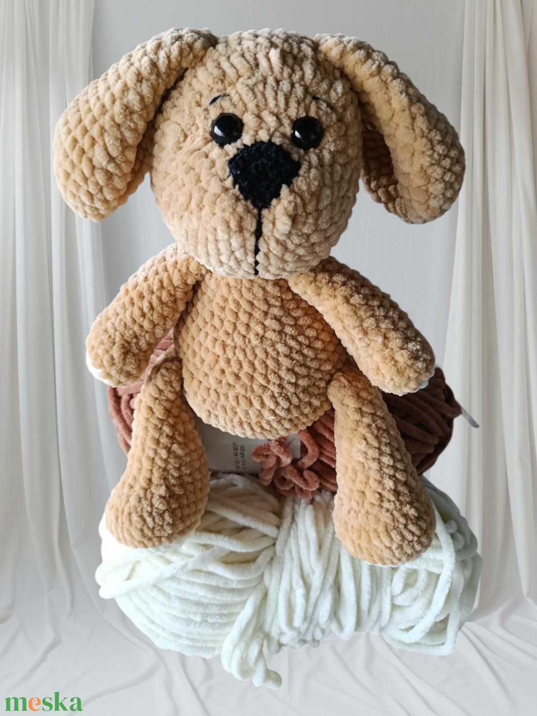 Horgolt kutya - játék & sport - plüssállat & játékfigura - kutya - Meska.hu