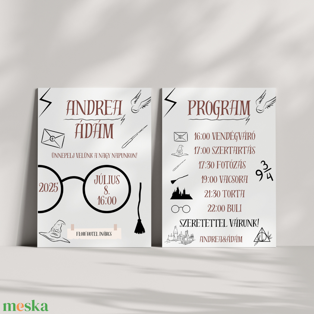 Esküvői meghívó - Harry Potter  - esküvő - meghívó & kártya - meghívó - Meska.hu