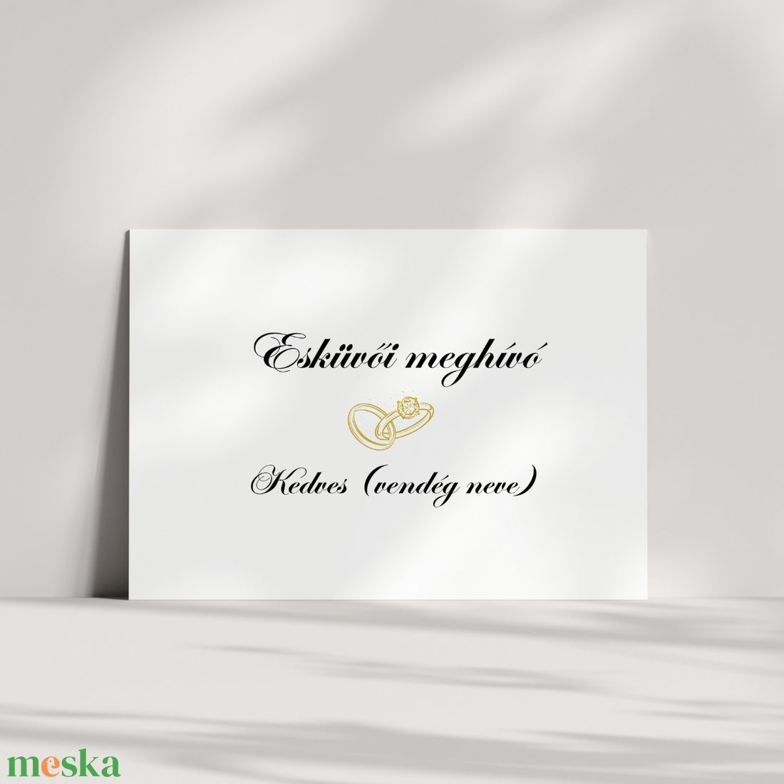 Esküvői meghívó - Modern - esküvő - meghívó & kártya - meghívó - Meska.hu
