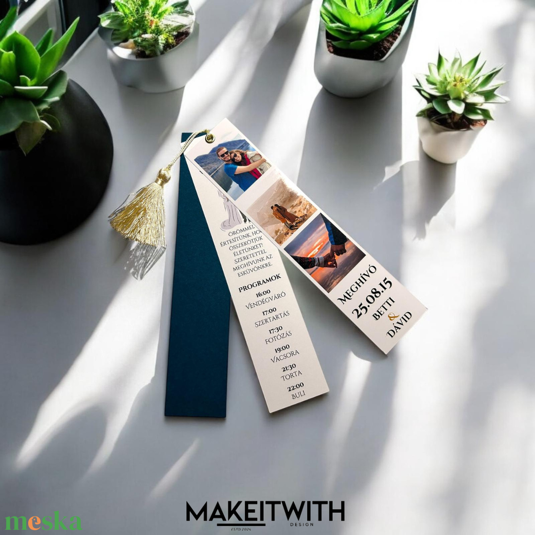 Trio Design esküvői meghívó - esküvő - meghívó & kártya - meghívó - Meska.hu