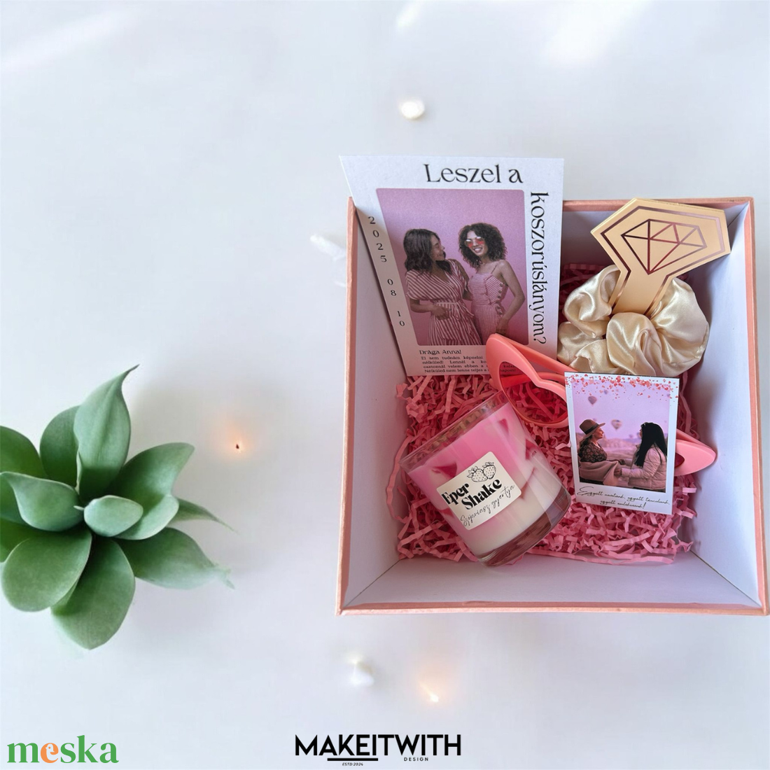 Koszorúslány Felkérő Box - esküvő - meghívó & kártya - koszorúslány felkérő - Meska.hu