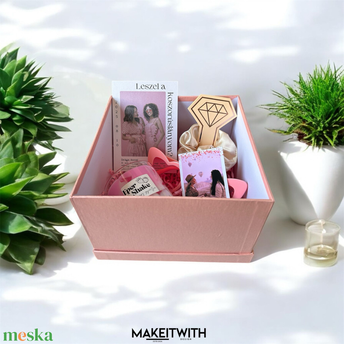 Koszorúslány Felkérő Box - esküvő - meghívó & kártya - koszorúslány felkérő - Meska.hu